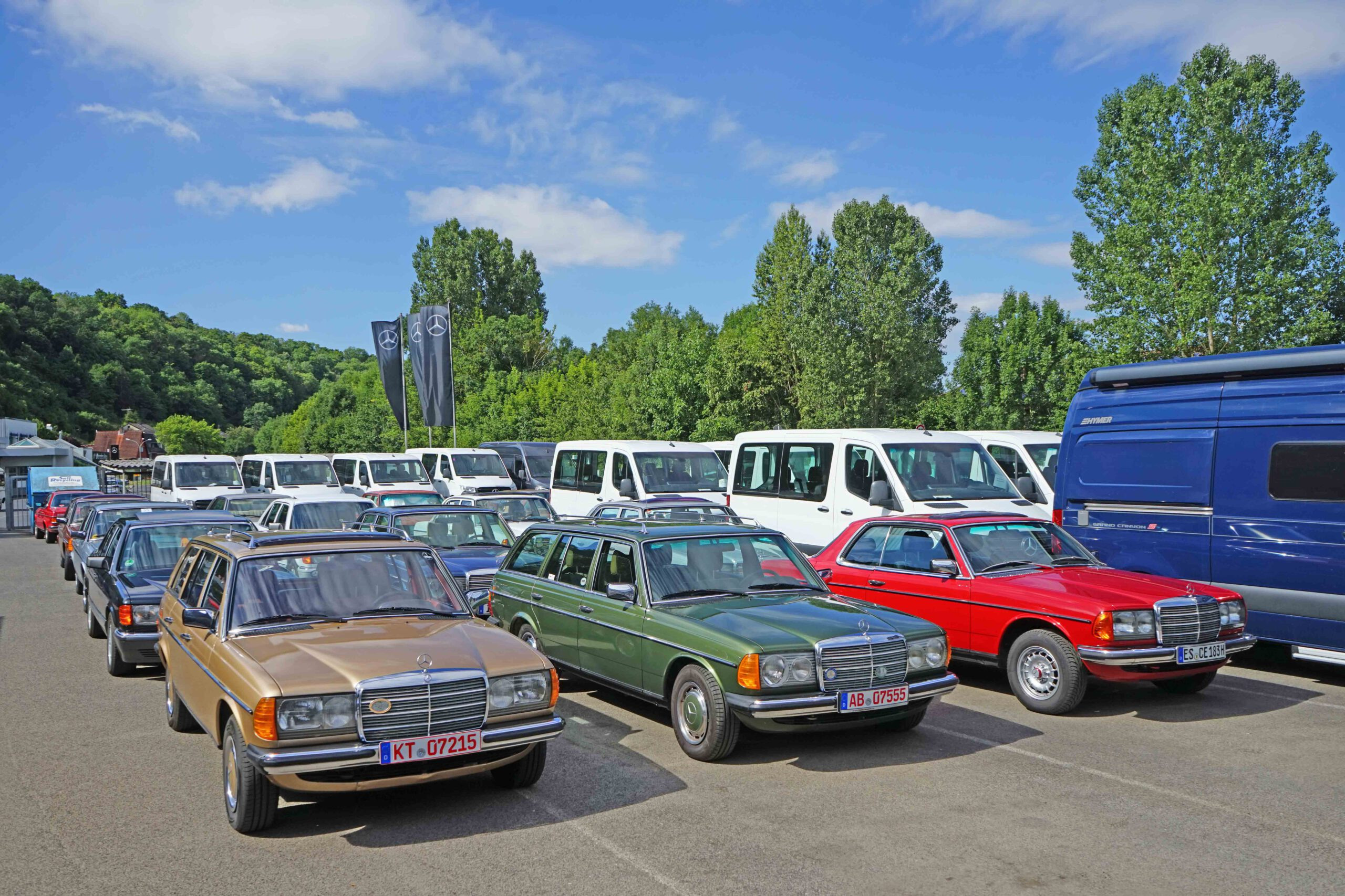 Oldtimertreffen des W 123 Club Deutschland e.V. bei IGLHAUT Allrad!